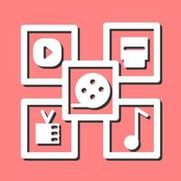 Multimedia Vector Icon