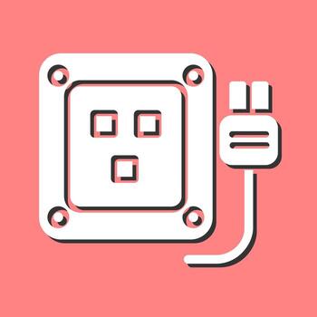 icono de vector de enchufe