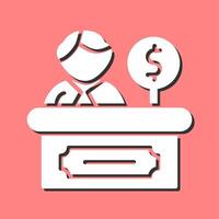 Cashier Vector Icon