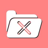Cancel Folder Vector Icon