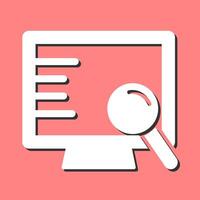 Computer Search Vector Icon