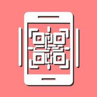 icono de vector de código qr