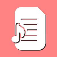 Audio Document Vector Icon