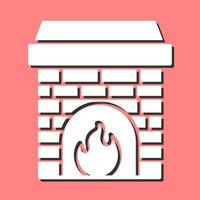Fireplace Vector Icon