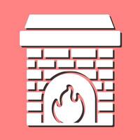 Fireplace Vector Icon