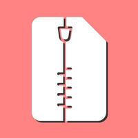 Zipped Document Vector Icon