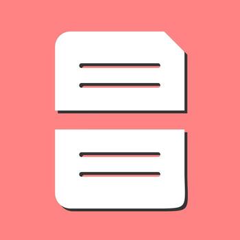 Split Document Vector Icon