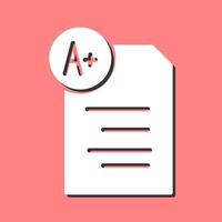 Graded Paper Vector Icon