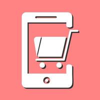 Mobile Shopping Vector Icon