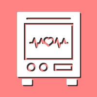 Heart Rate Machine Vector Icon