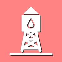 icono de vector de torre de agua