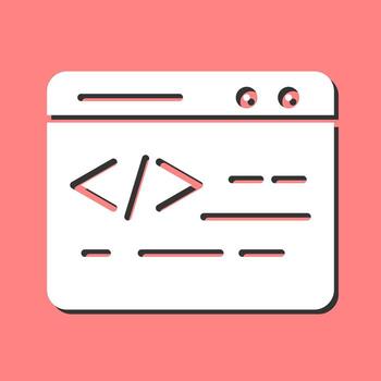 Web Coding Vector Icon