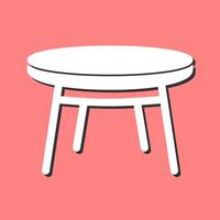 icono de vector de mesa pequeña