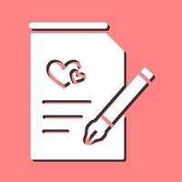 Marriage Contract Vector Icon