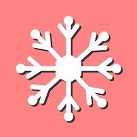 icono de vector de copo de nieve