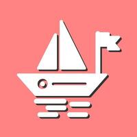 Small Boat Vector Icon