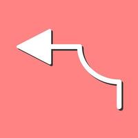 Arrow Pointing Left Vector Icon