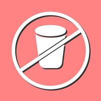 No Drinks Vector Icon