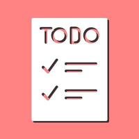 icono de vector de lista de tareas