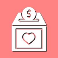 Charity Box Vector Icon