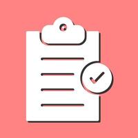 Booking Checklist Vector Icon