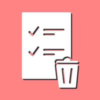 Trash List Vector Icon