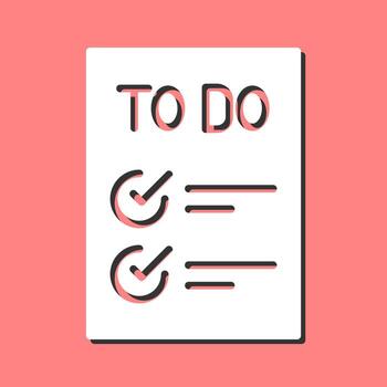 Today to Done Checklist Vector Icon