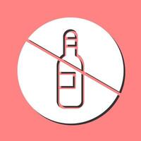 No Drinking Vector Icon