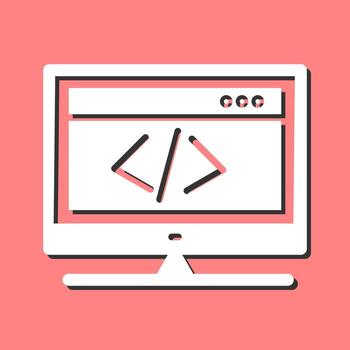 HTML Coding Vector Icon