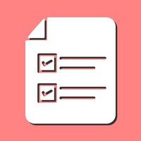 Filling Ballot Paper Vector Icon