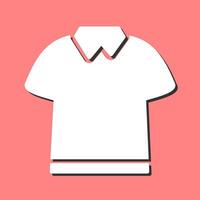 icono de vector de camisa de polo