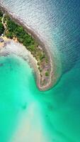 pequeno isolado tropical ilha dentro tailândia. video