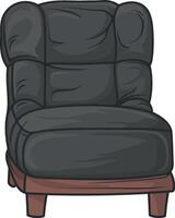 vector drawing of an armchair or sofa without background