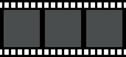 photo film frame black without background vector