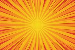 Vector Sunburst Pattern Background for Summer Banner