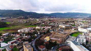 vista aérea del sitio de construcción video