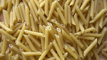 Pasta Penne Rotates as Background video