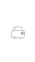 frisch Brot Toaster Symbol Animation video