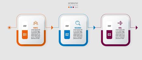 Timeline chart business infographic template. vector