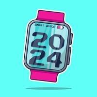 illustration cartoon smart watch vector design