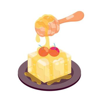 Apiary Flat Stickers vector