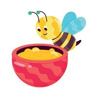 Apiary Flat Stickers vector