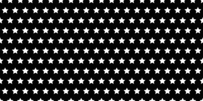 Stars pattern isolated on black background vector