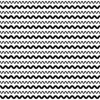 Black line wave abstract isolated on white background. Monochrome elegant texture vector