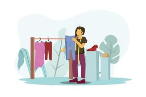 Fashion Style Flat Illustration Design vector