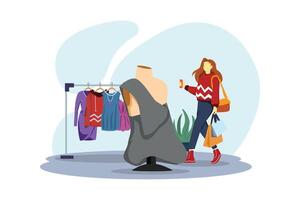 Fashion Style Flat Illustration Design vector