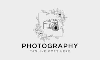 camera logo, modern photography signature logo icon vector