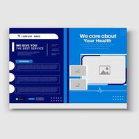 Corporate healthcare and medical a4 flyer design template vector