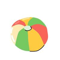 Colorful beach ball vector illustration