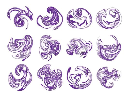 Abstract vintage psychedelic pattern shape